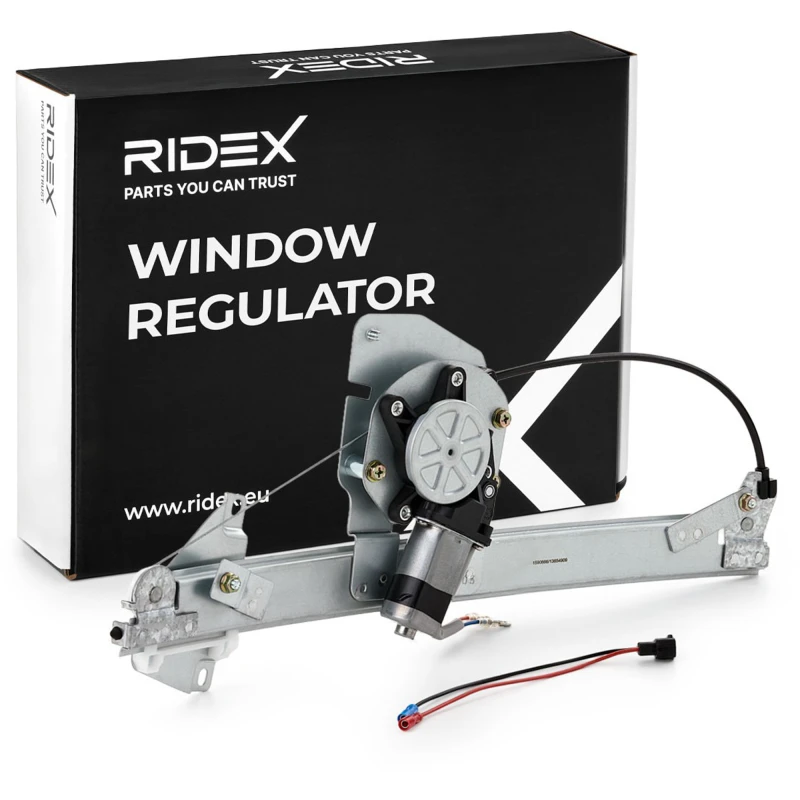 Image of RIDEX 1561W0529 Window regulator Left Rear, Operating Mode: Electric, with electric motor Window Winder (1561)