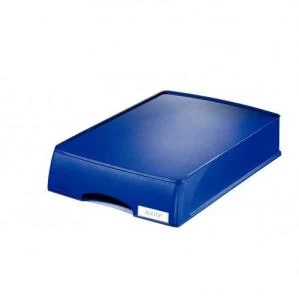 Image of Leitz Plus Letter Tray Drawer Unit A4 - Blue - Outer carton of 4