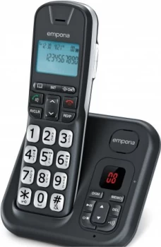 Image of Emporia GD-61-AB Cordless Big Button DECT Phone with Digital Answering Machine