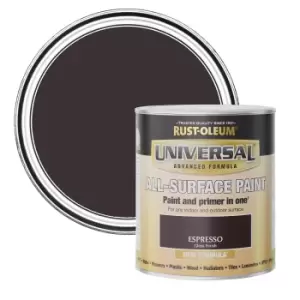 Image of Rust-Oleum Universal Paint Gloss Espresso 250ml