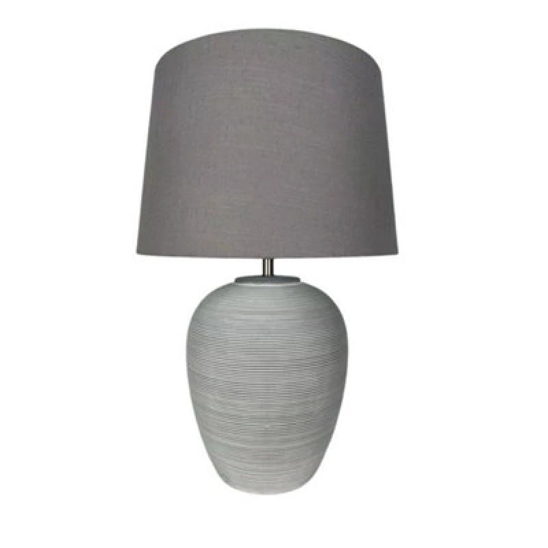 Image of Minster 48Cm Lamp And Shade - Ceramic - L21 X W21 X H48 Cm