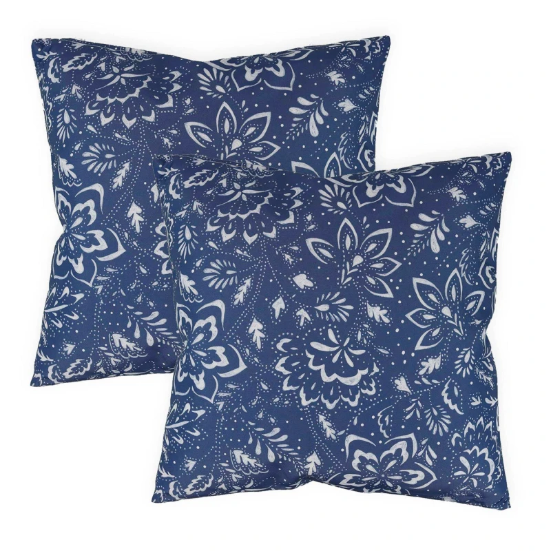 Image of Streetwize Outdoor Hampton Scatter Cushions - Blue Blue One Size