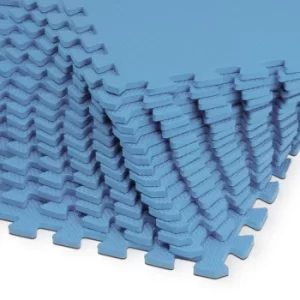 Image of Floor Protection Mat 8Pcs Set Blue 45x45cm