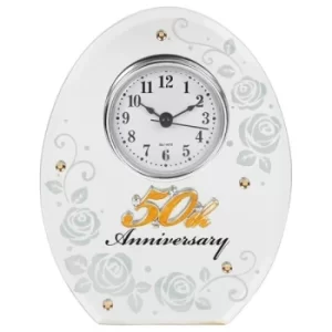 Image of Mirror Anniversary Clock 50th