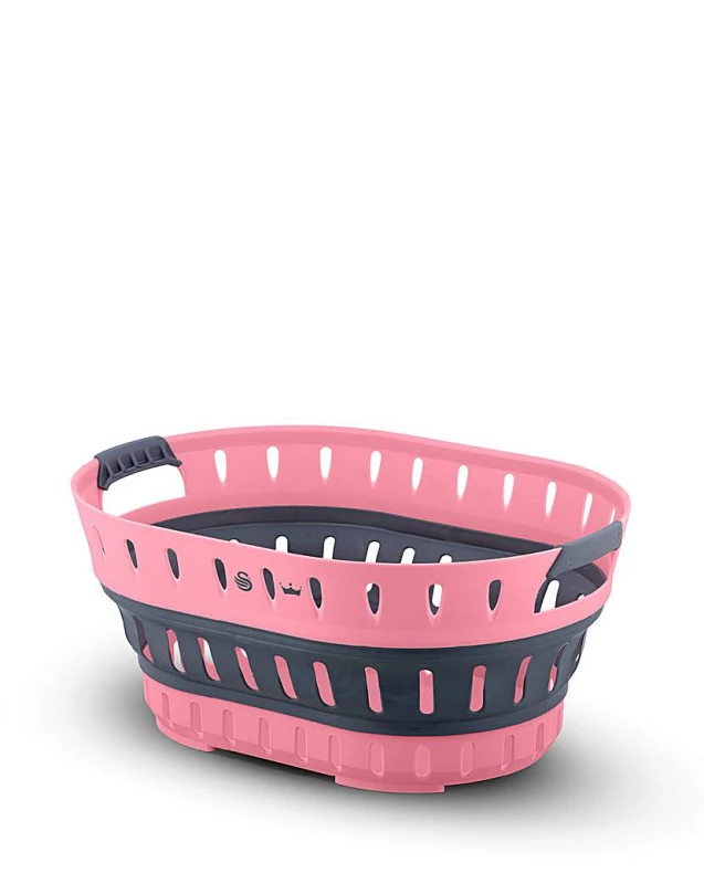 Image of Swan Lynsey Queen of Clean Laundry Basket Pink - Swan Pink HR83001