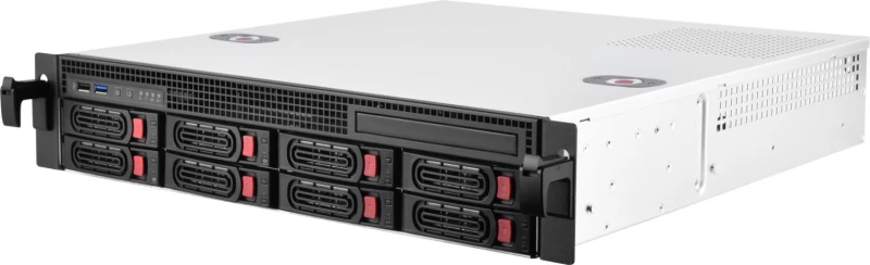 Image of Silverstone RM21-308 2U 8-Bay 2.5" / 3.5" HDD / SSD Rackmoun