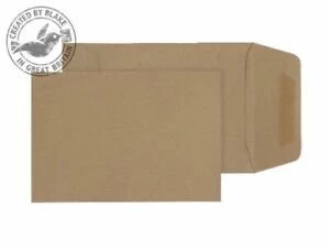 Image of Everyday Manilla Gummed Pocket 98X67 80gsm PK100