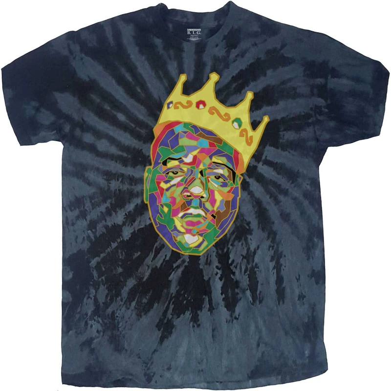 Image of Biggie Smalls Biggie Smalls Men Crown T-Shirt in Blue Size: X-Large Blue XL Male 5063300279465