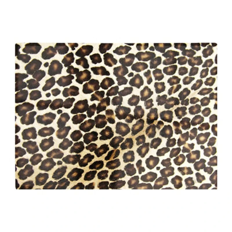 Image of Warren Reed Designer Leopard Hide Print Glass Chopping Board