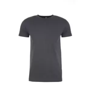 Image of Next Level Adults Unisex Suede Feel Crew Neck T-Shirt (M) (Heavy Metal)