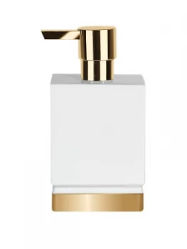 Image of Spirella Roma Soap Dispenser In White And Gold