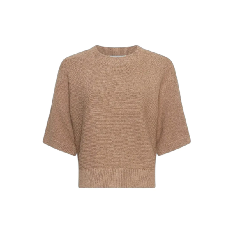 Image of moss copenhagen Womens 2/4 sweater Moss Copenhagen Thamira Marron Female S/M