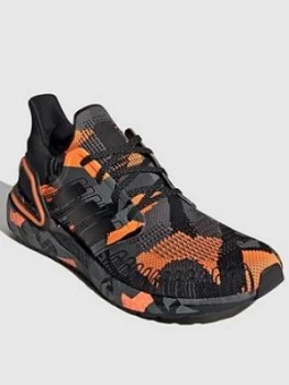 Image of Adidas Ultraboost 20 - Black/Orange