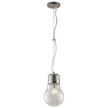 Image of Fan Europe Lighting - Fan Europe LAMPD Ribbon Pendant Ceiling Light Chrome 120x30x38cm