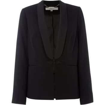 Image of Issa Tailored Satin Jacke Black 8 - Black