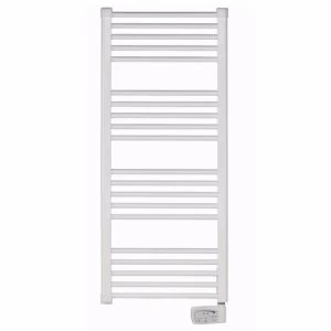 Image of Elnur 600W White Heated Towel Rail With Digital Thermostat and Boost Control