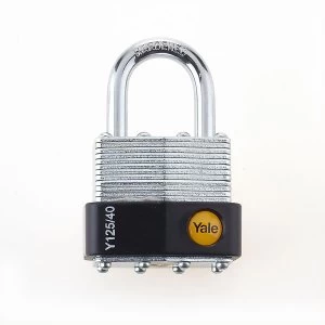 Image of Yale Laminated Open Shackle Padlock 40mm - Pack of 3