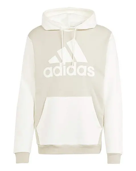 Image of Adidas adidas Block Fleece Hoodie Grey Male S34/37 AS86401