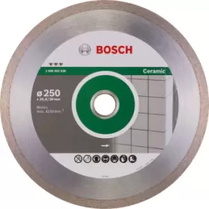 Image of Bosch 2608602638 250x30/25.4mm DIAMOND CUTTING DISC CERAMIC HPP