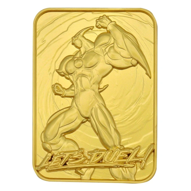 Image of Yu-Gi-Oh! GX Elemental Hero Neos 24k Gold Plated Ingot Metallic Gold unisex