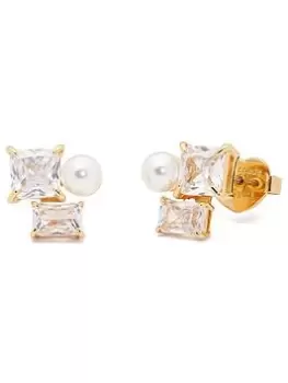 Image of Kate Spade New York Victoria Cluster Studs - Clear/Gold