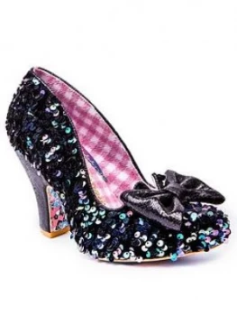 Image of Irregular Choice Nick Of Time Heeled Shoe - Black