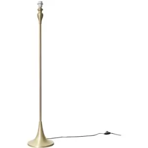 Image of Traditional Spindle Design Floor Lamp Base - Gold / Brushed Chrome