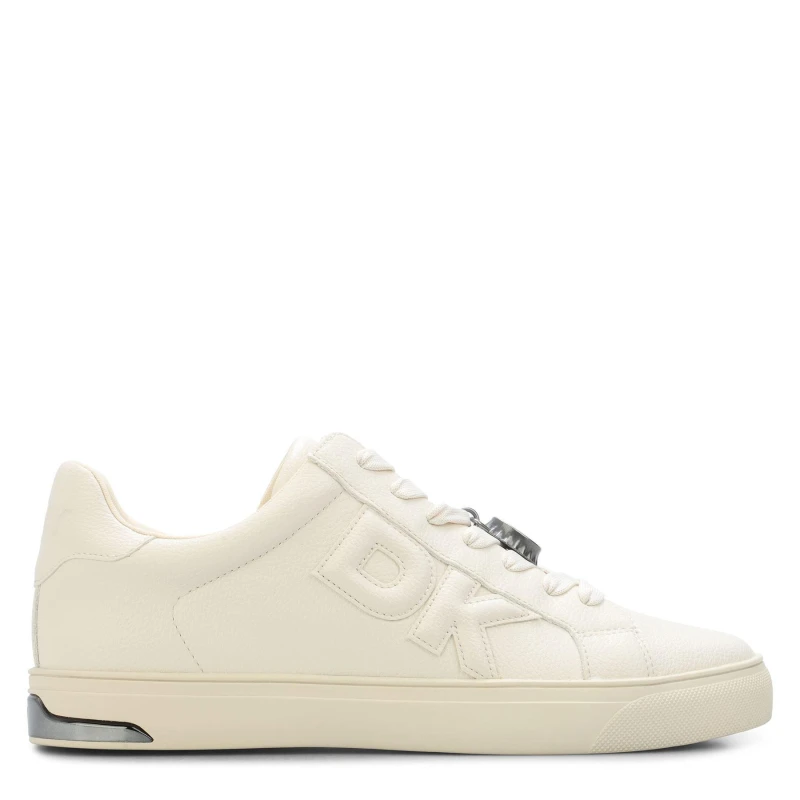 Image of DKNY Aisling Lace Up Trainers Beige female UK 5