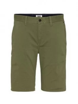 Image of Tommy Jeans Essential Chino Short - Uniform Olive