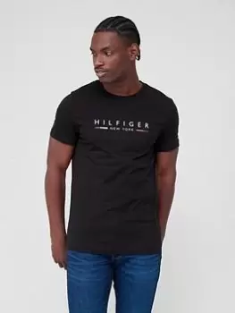 Image of Tommy Hilfiger Hilfiger New York T-Shirt - Black, Size S, Men