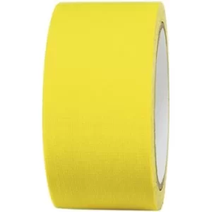 Image of TOOLCRAFT 80FL5025EC 80FL5025EC Cloth tape 80FL5025EC Neon yellow (L x W) 25 m x 50 mm