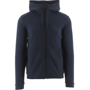 Image of BOSS Navy Saggy Curved Hoodie