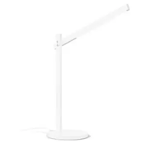 Image of Ideal Lux pivot Dimmable Integrated LED Table Lamp White, In-Built Switch, 3000K