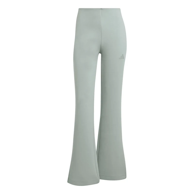Image of Adidas Womens flared Trousers adidas Soft Lux Vert Female S