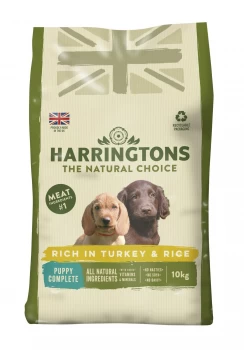 Image of Harringtons Puppy Rich Turkey and Rice Dry Dog Food 10kg