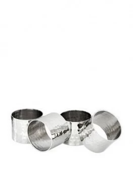 Image of Premier Housewares Hammered Napkin Rings