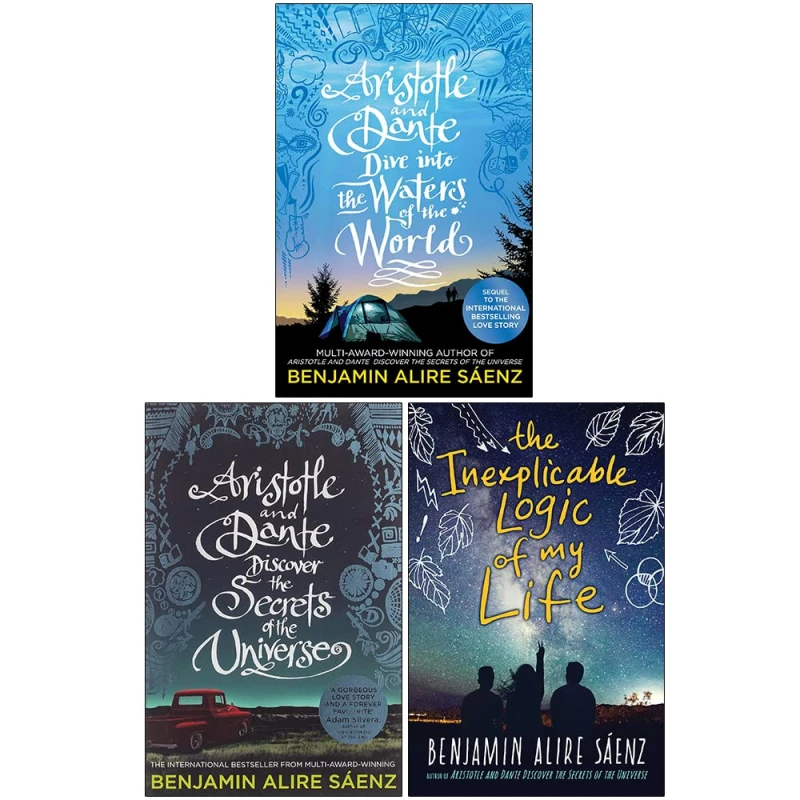 Image of Benjamin Alire Saenz 3 Books Collection Set (Aristotle and Dante Dive Into the Waters of the World, Discover the Secrets of the Universe, The Inexplic