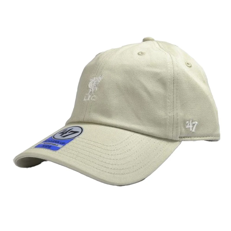 Image of Liverpool FC Clean Up 47 Baseball Cap in Grey Grey Unisex One Size