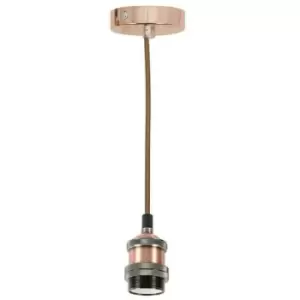 Image of Lyyt Vintage Single Pendant Cord Set E27 Antique Copper