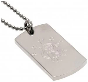 Image of Stainless Steel Rangers Dogtag and Chain.