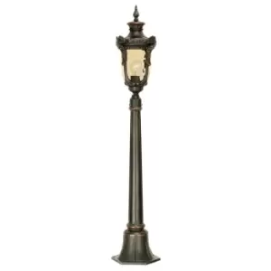 Image of Philadelphia 1 Light Medium Outdoor Bollard Lantern Old Bronze IP44, E27