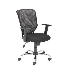 Image of First Mesh Task Chair Black Seat Dimensions W500 x D480mm KF74832