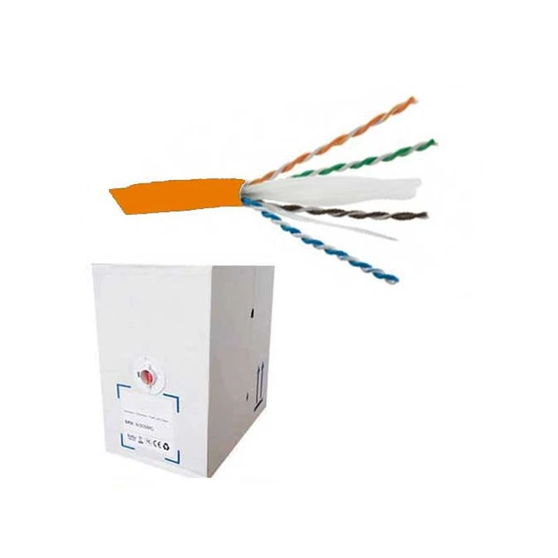 Image of FDL CAT.6 UTP STRANDED PATCH CABLE LSZH (305M BOX) - Orange