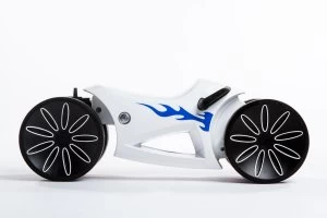 Image of Prince Lionheart yoMoto White with Blue Flames