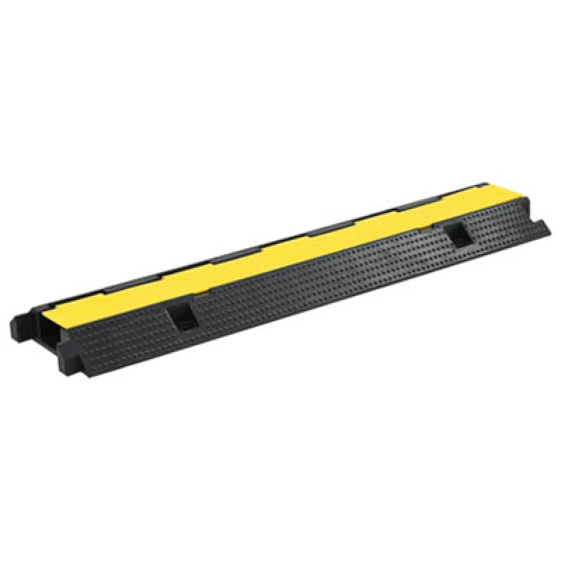 Image of Vidaxl Cable Protector Ramp 1 Channel Rubber 100 Cm Cable Protector Ramps