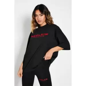 Image of I Saw It First Reclaim Sustainable Staples Oversized T Shirt - Black
