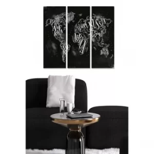 Image of MDF622007036 Multicolor Decorative MDF Painting (3 Pieces)