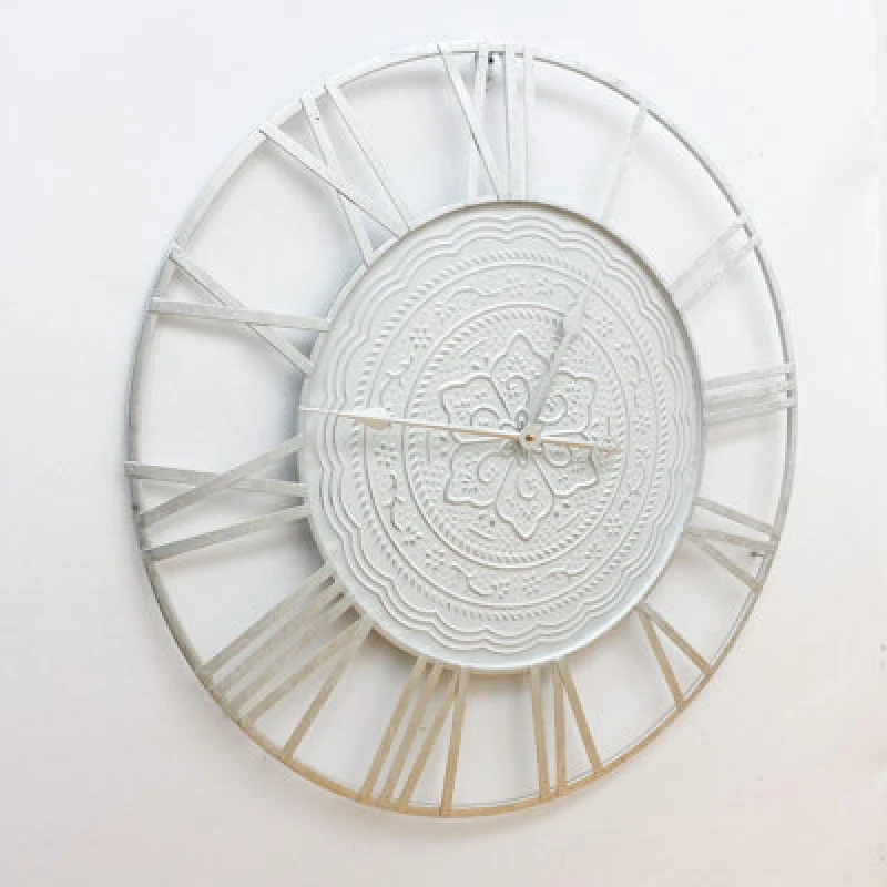 Image of Minster Round Wall Clock - L2 X W70 X H70 Cm - White