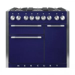 Image of Mercury MCY1000DFBB 93190 100cm Dual Fuel Range Cooker - Blueberry Finish