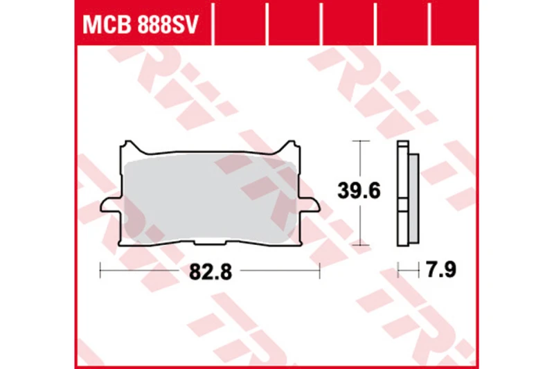 Image of TRW Lucas Sintered lining MCB888SV